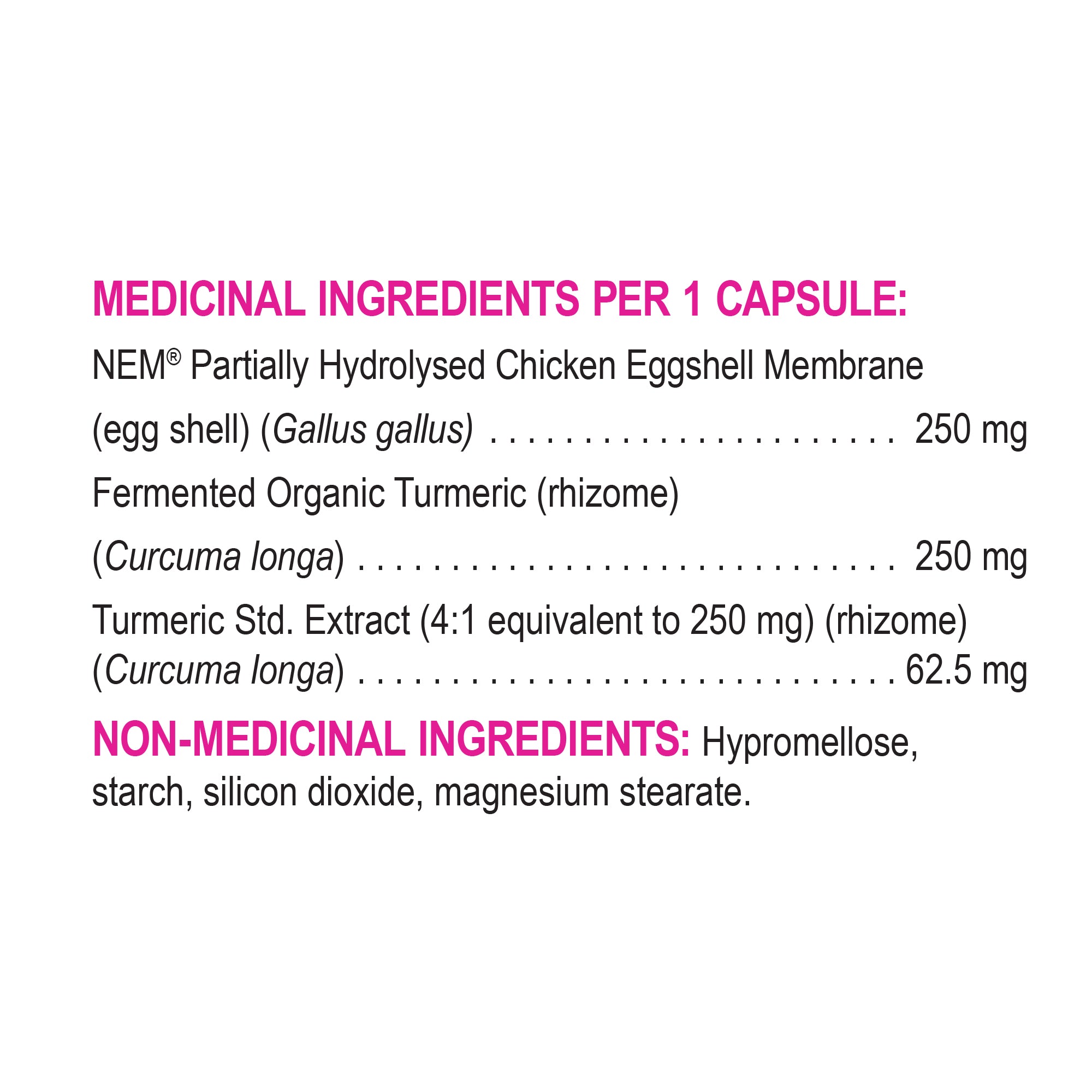 Fast Joint Care with NEM & Turmeric 60 capsules