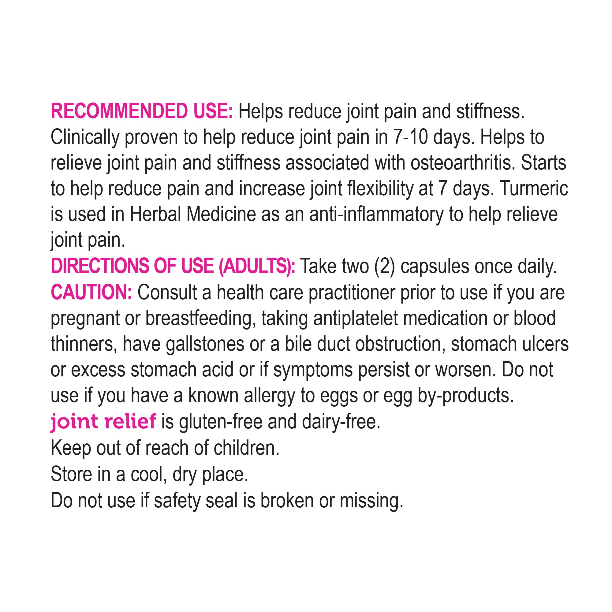 Fast Joint Care with NEM & Turmeric 60 capsules