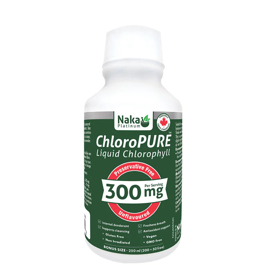Naka ChloroPure Liquid Chlorophyll - Unflavoured 250ml