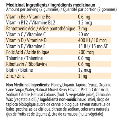 Honibe Lil Bee Multi with Immune Boost Mixed Berry 70 gummies