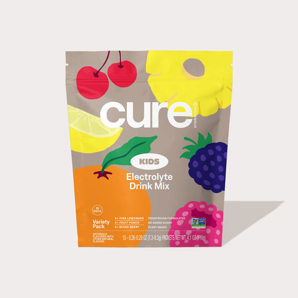 Cure Hydration Kids Electrolyte Drink Mix Variety Pack- 15 Count