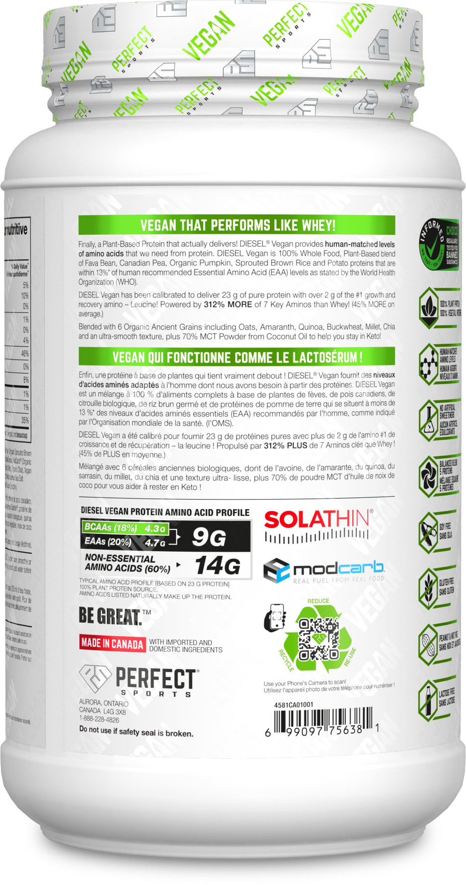 Diesel Vegan Salted Caramel Protein 1.5lb