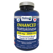 Naka Enhanced Nattokinase 100mg + Fermented Black Garlic and CoQ10