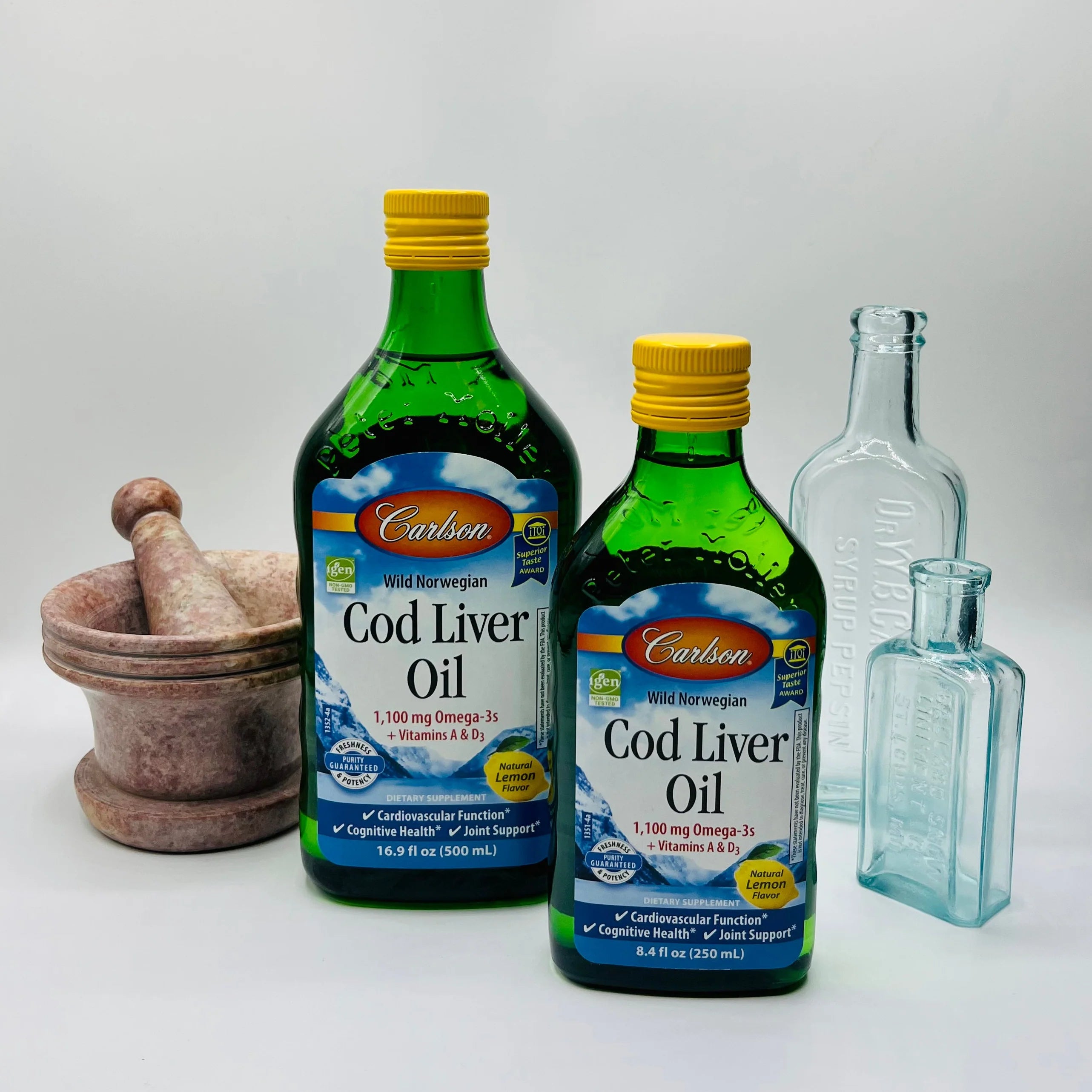 Carlson Wild Norwegian Cod Liver Oil Lemon 250ml
