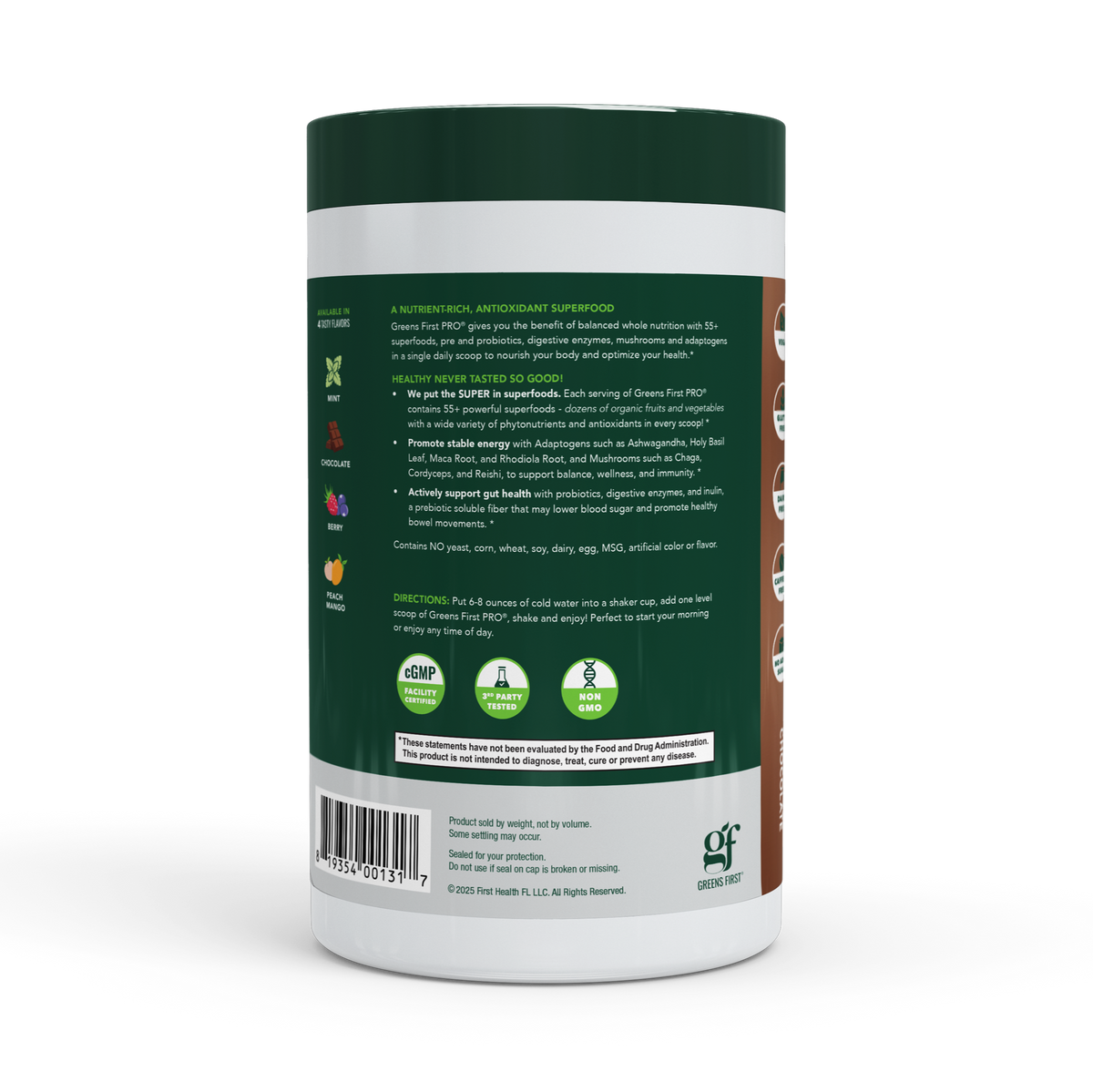 Greens First Pro Greens Powder- Chocolate 318g