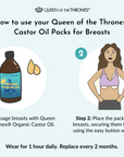 Queen of the Thrones Castor Oil Pack Breasts - Small