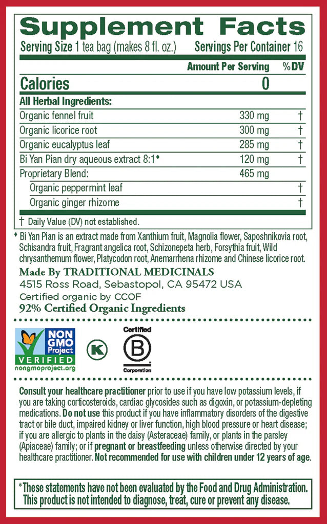 Breathe Easy 16 Tea Bags