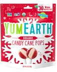 Yum Earth Organics Candy Cane Pops