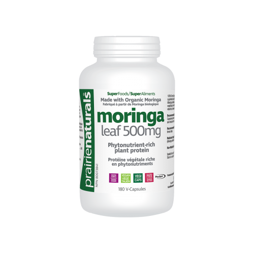Prairie Naturals Moringa Leaf 500mg 180 vcaps