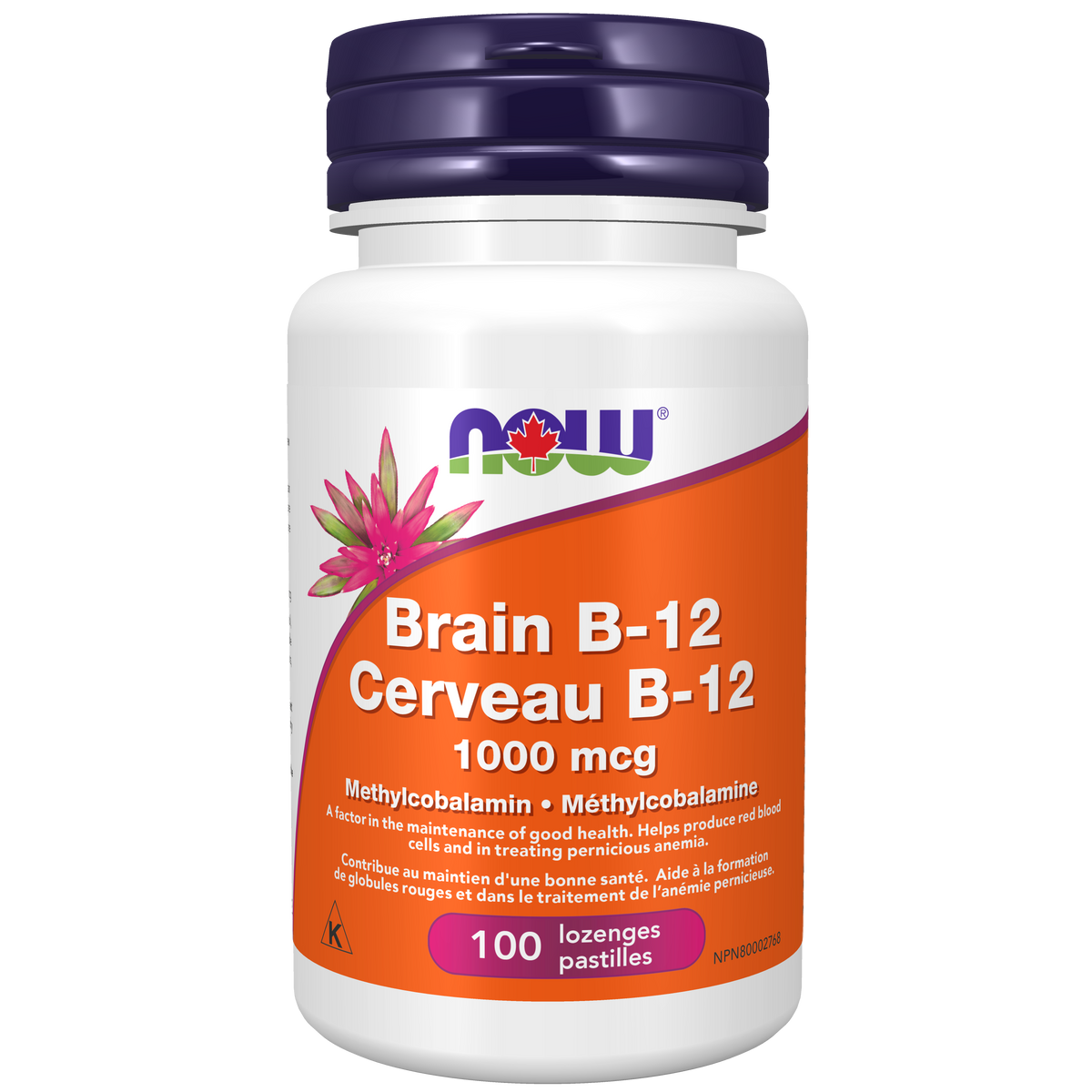 NOW Brain B12 1000mcg 100 lozenges