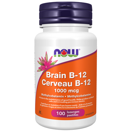 NOW Brain B12 1000mcg 100 lozenges
