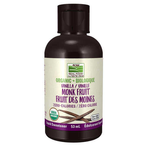 Now Organic Monk Fruit Liquid Sweetener Vanilla 53ml