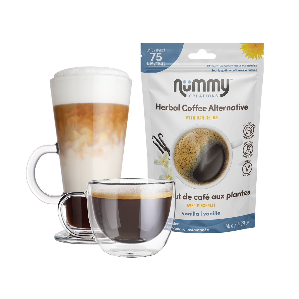 Nummy Creations Vanilla Herbal Coffee Alternative 150g