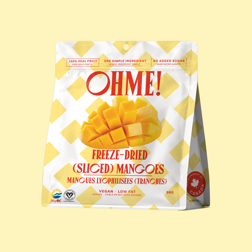 OHME! Freeze Dried Sliced Mangoes 56g