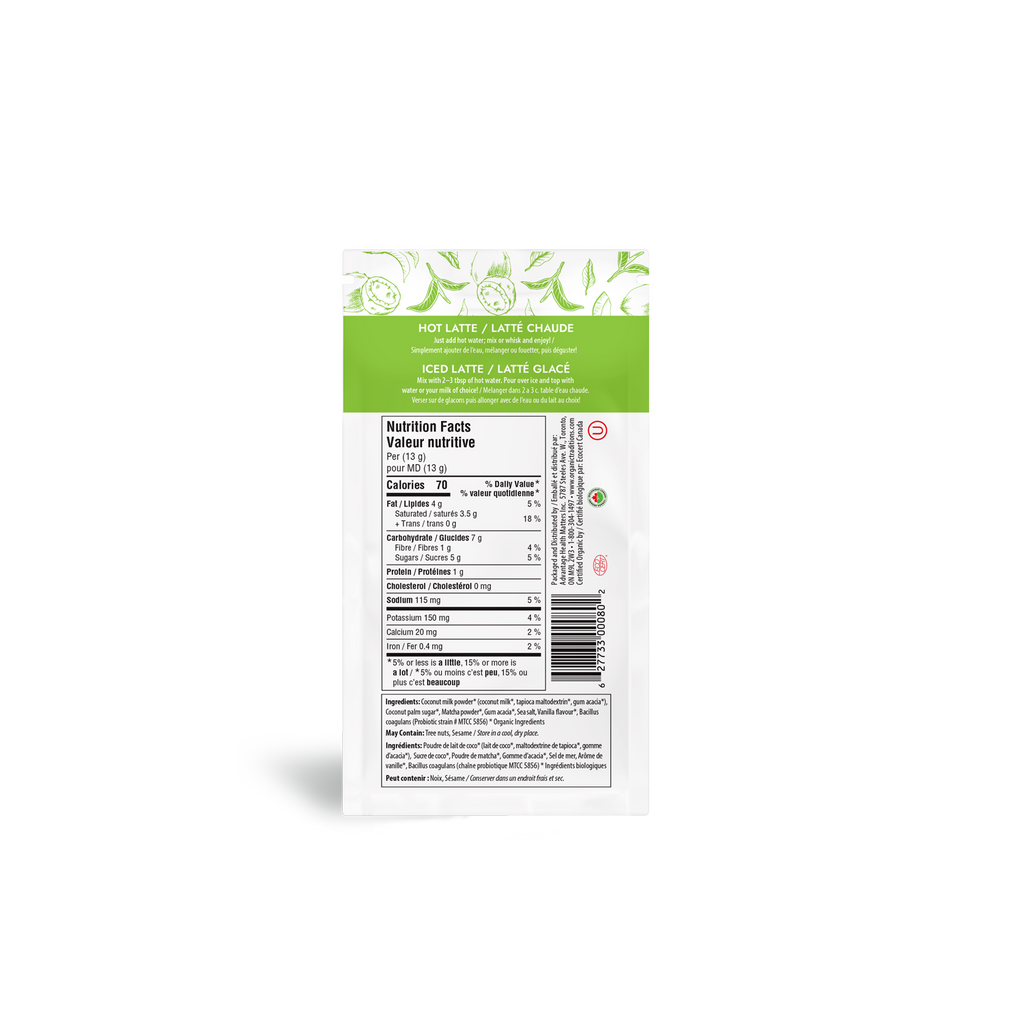 Organic Traditions Matcha Latte Single 13g