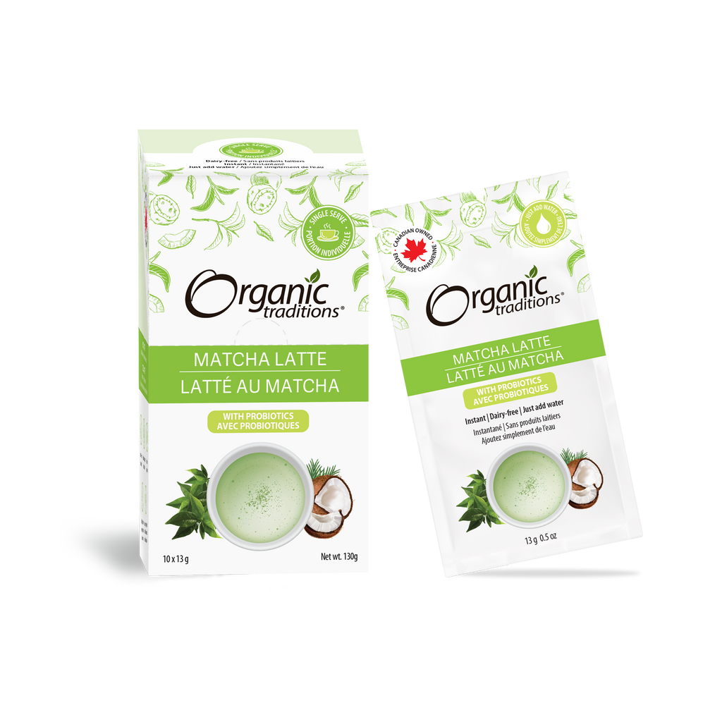 Organic Traditions Matcha Latte Single 13g – Wellness Market