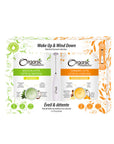 Organic Traditions Wake Up & Wind Down Matcha/Turmeric Latte Kit Whisk Included 2x75g