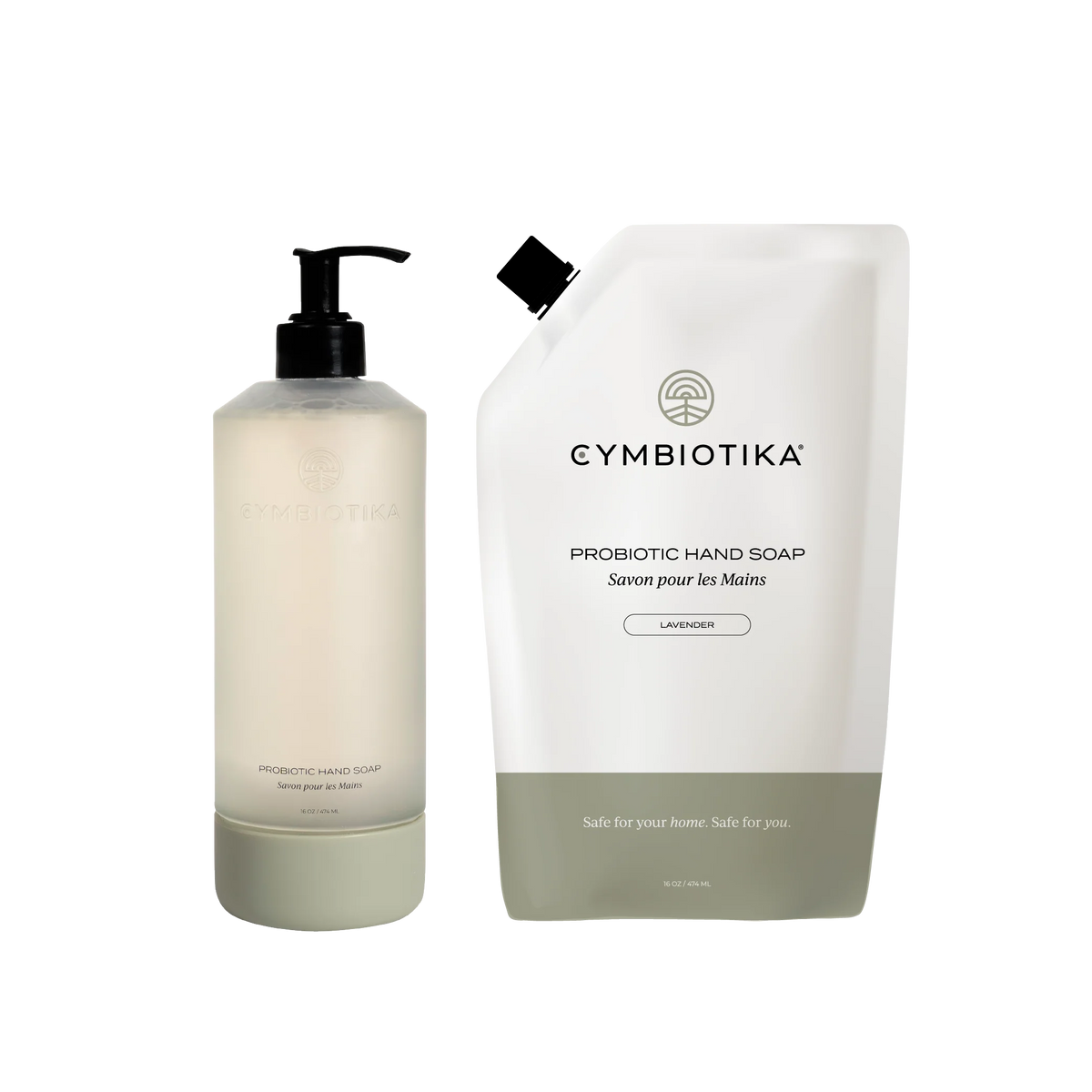 Cymbiotika Hand Soap and Refill Bottle Bundle