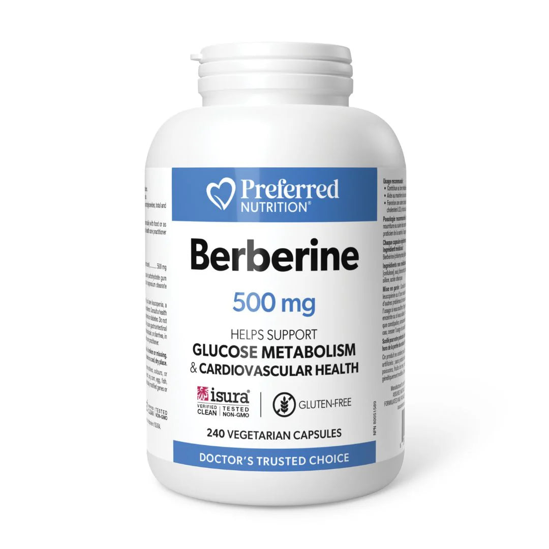 Preferred Nutrition Berberine 500mg 240 caps