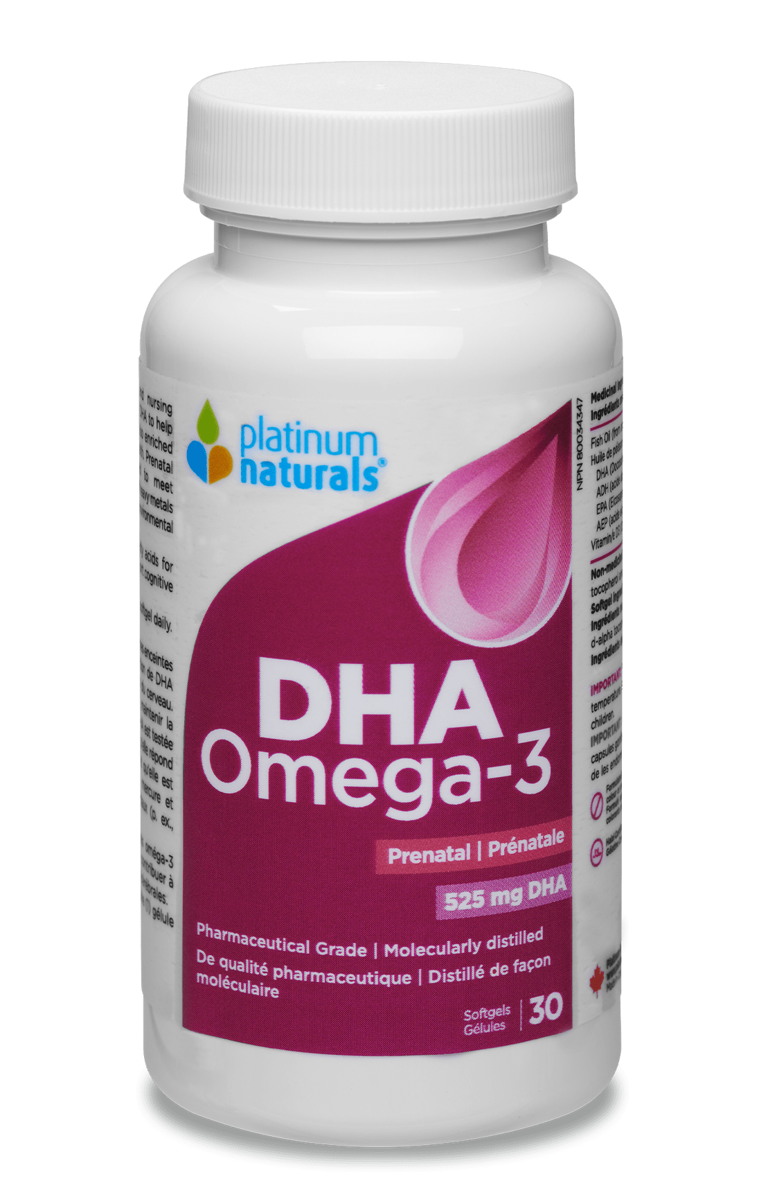 Platinum Naturals Prenatal DHA Omega-3 30 caps