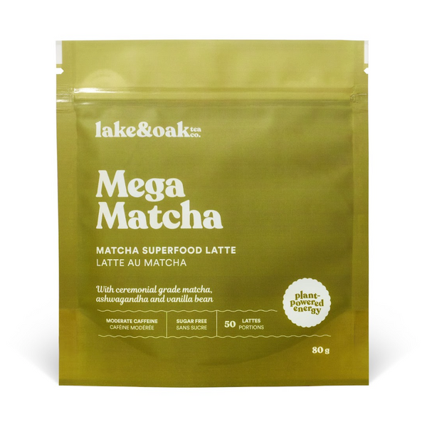 Lake & Oak Mega Matcha w/ Ashwagandha and Vanilla Bean 80g