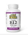 Natural Factors B12 Cyanocobalamin 1000mcg 90tabs