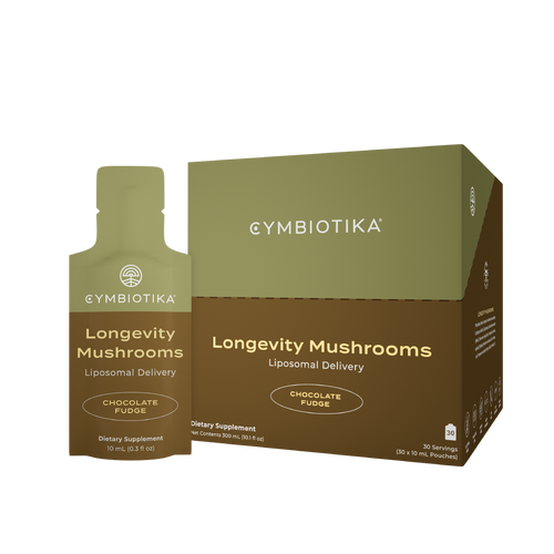 Cymbiotika Longevity Mushrooms Liposomal Chocolate Fudge