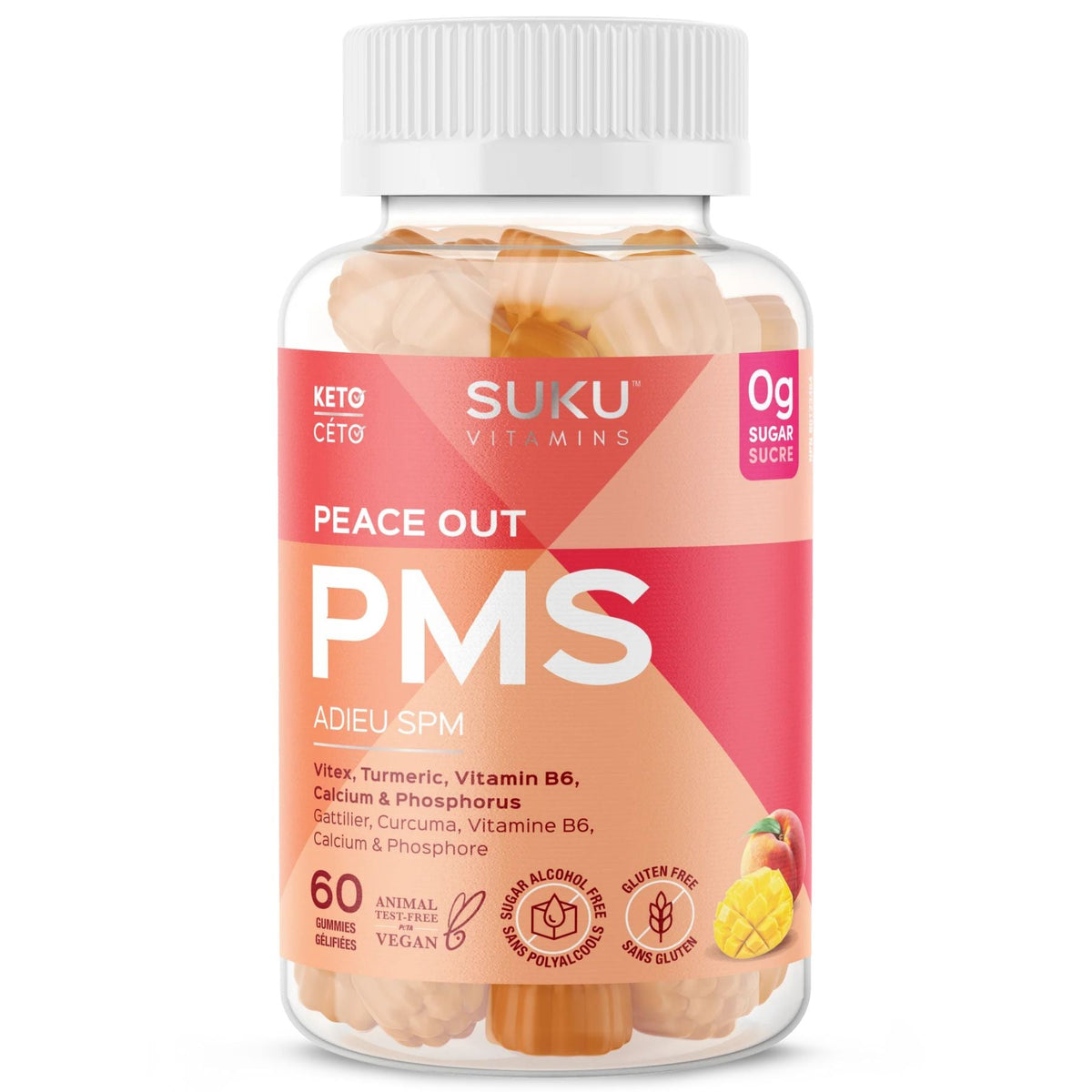 Suku Peace Out PMS 60 gummies