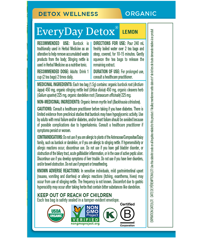 Everyday Detox Lemon 16 Tea Bags