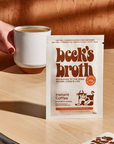 Beck's Broth - Bone Broth Powder - Instant Coffee Single Packet - 25g