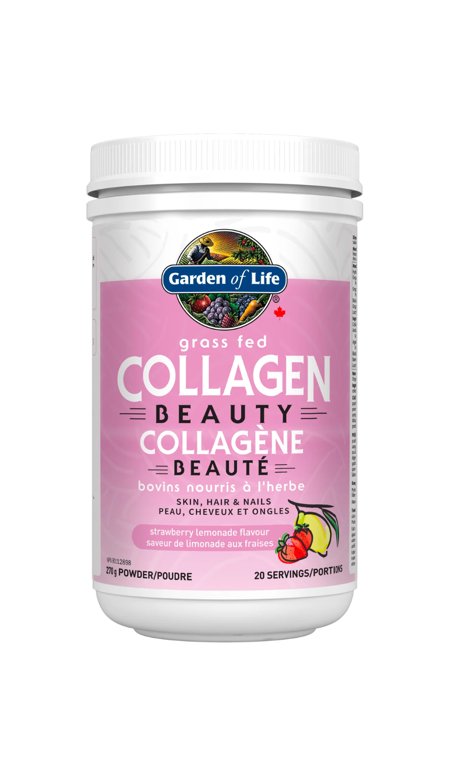 Grass Fed Collagen Beauty Strawberry Lemonade 270g