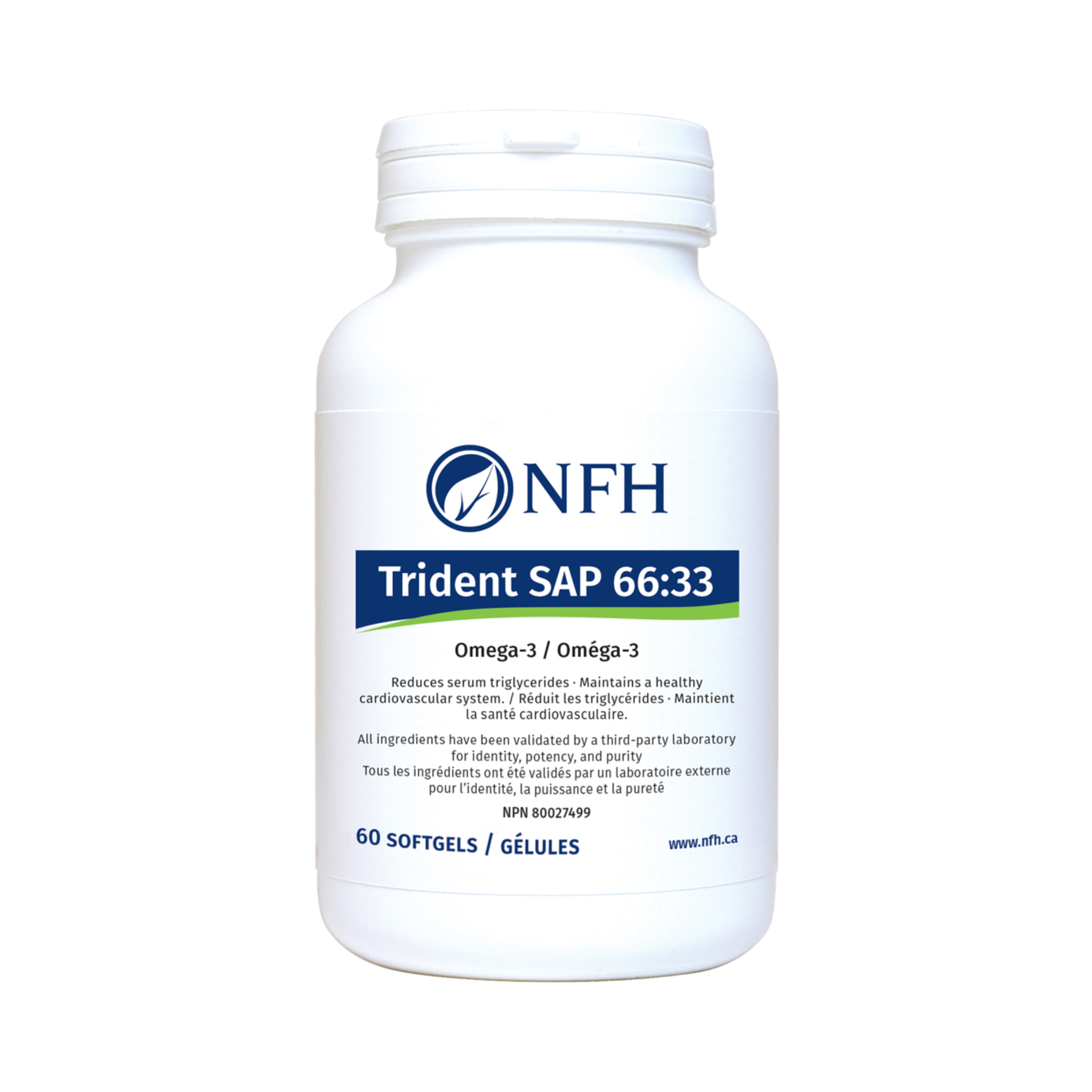 NFH Trident SAP 66:33 Omega-3 60 sgels