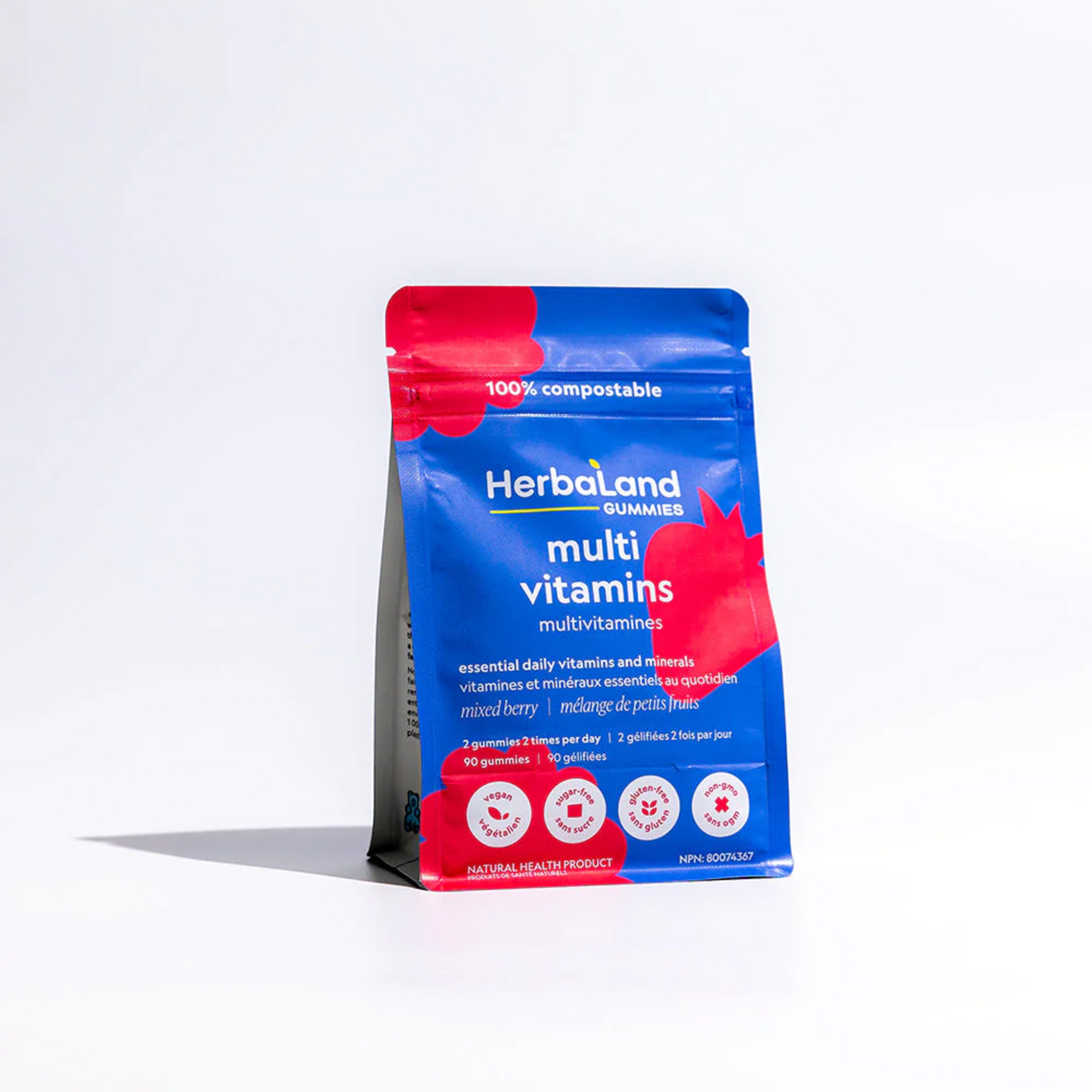 HerbaLand Adult Multi 90 Mixed Berry Gummies