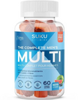 SUKU The Complete Men's Multi + Prebiotics 60 Mixed Fruit Fusion Gummies