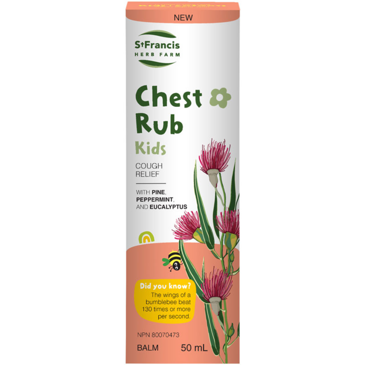 St Francis Chest Rub Kids Cough Relief Balm 50ml