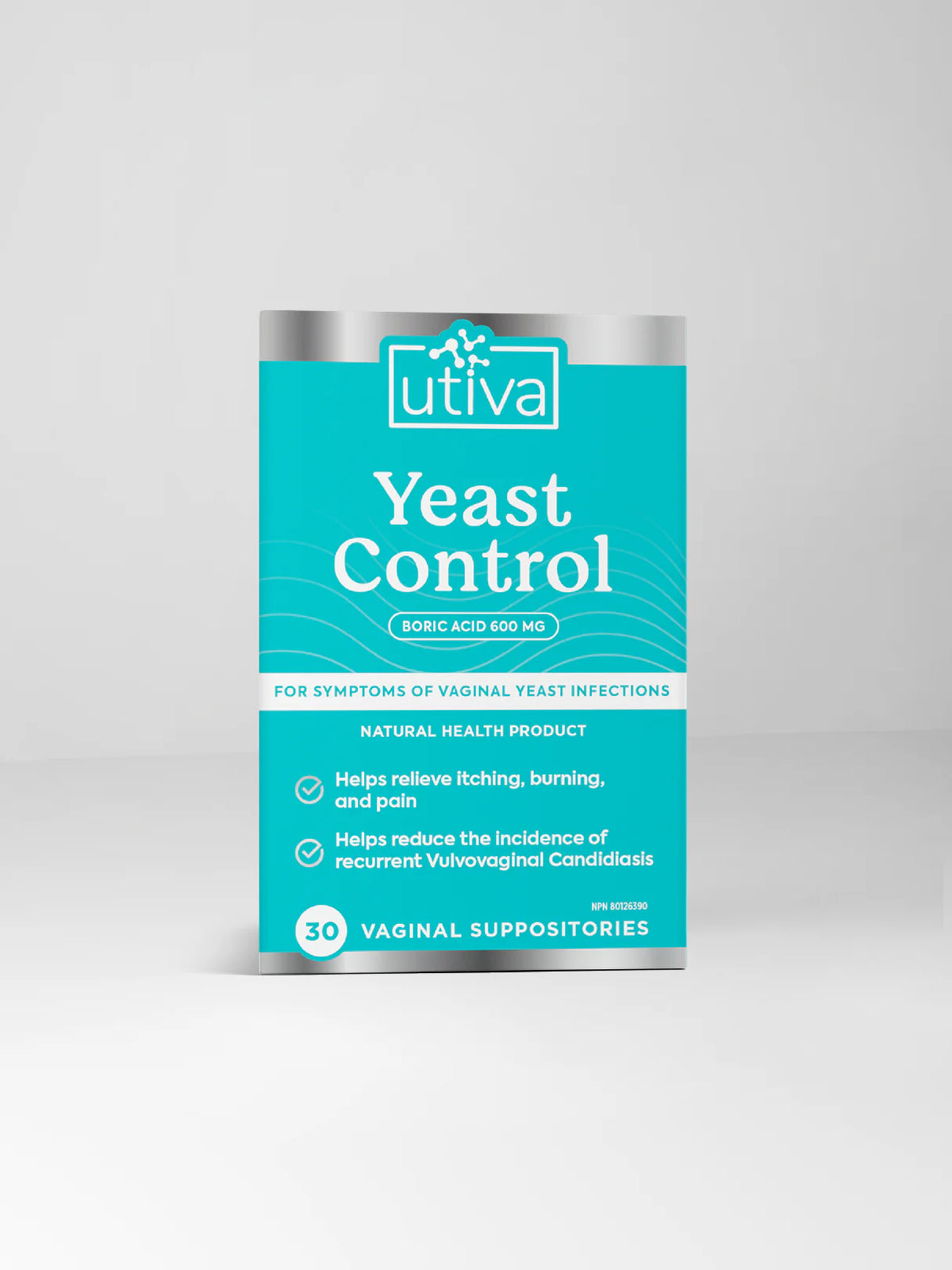 Utiva - Yeast Control - 30 Vaginal Suppositories