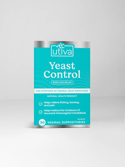 Utiva - Yeast Control - 30 Vaginal Suppositories