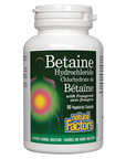 Natural Factors Betaine Hydrochloride with Fenugreek 500mg 90 caps