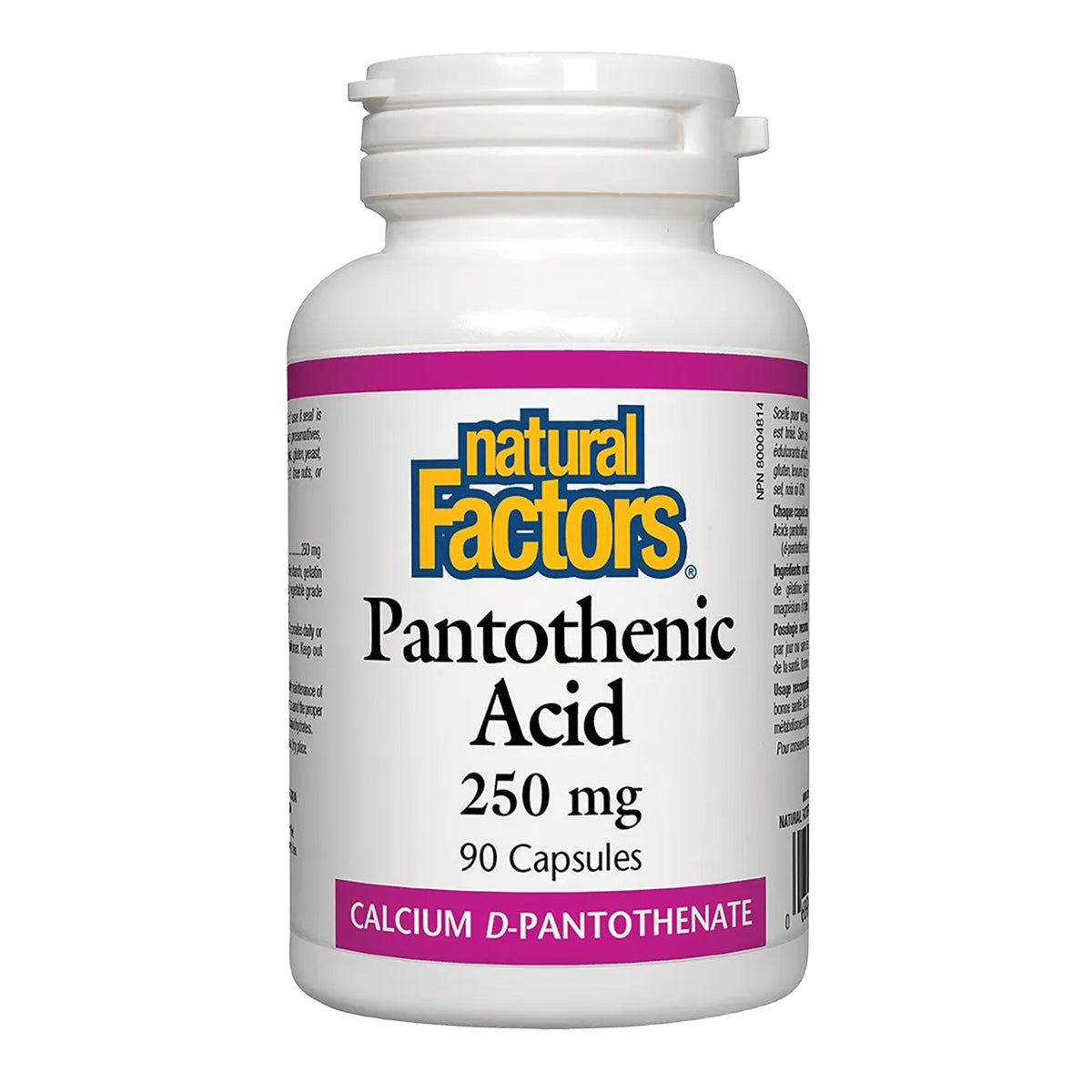 Natural Factors - Pantothenic Acid - 250mg - 90caps