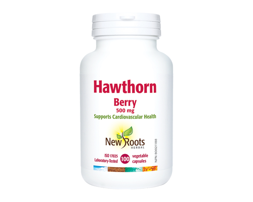 New Roots - Hawthorn Berry - 500mg - 100vcaps