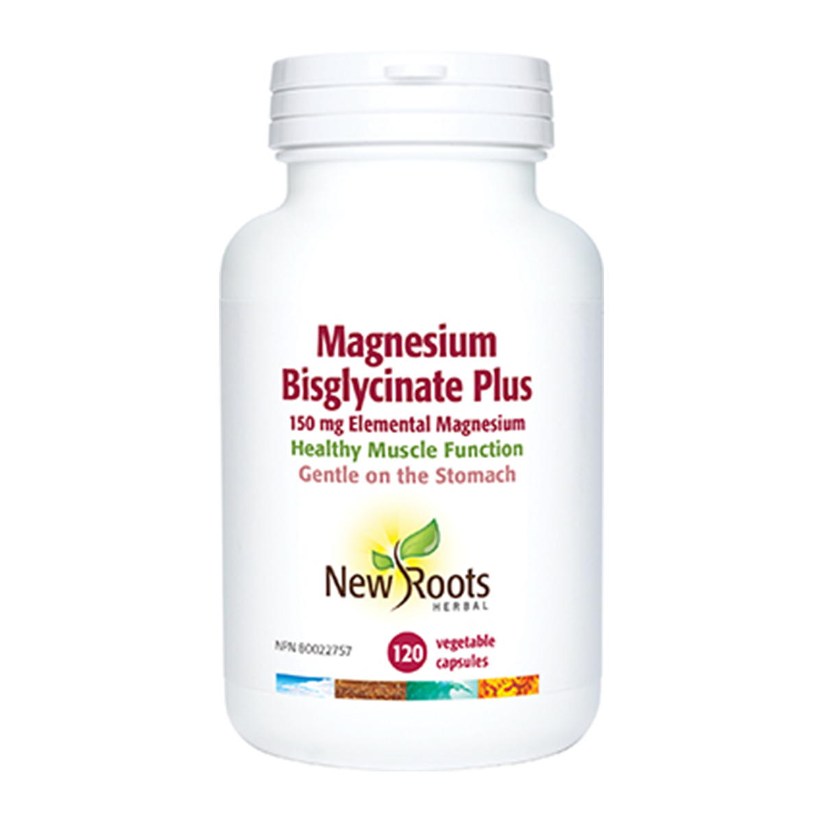 New Roots Magnesium Bisglycinate Plus 120 vcaps
