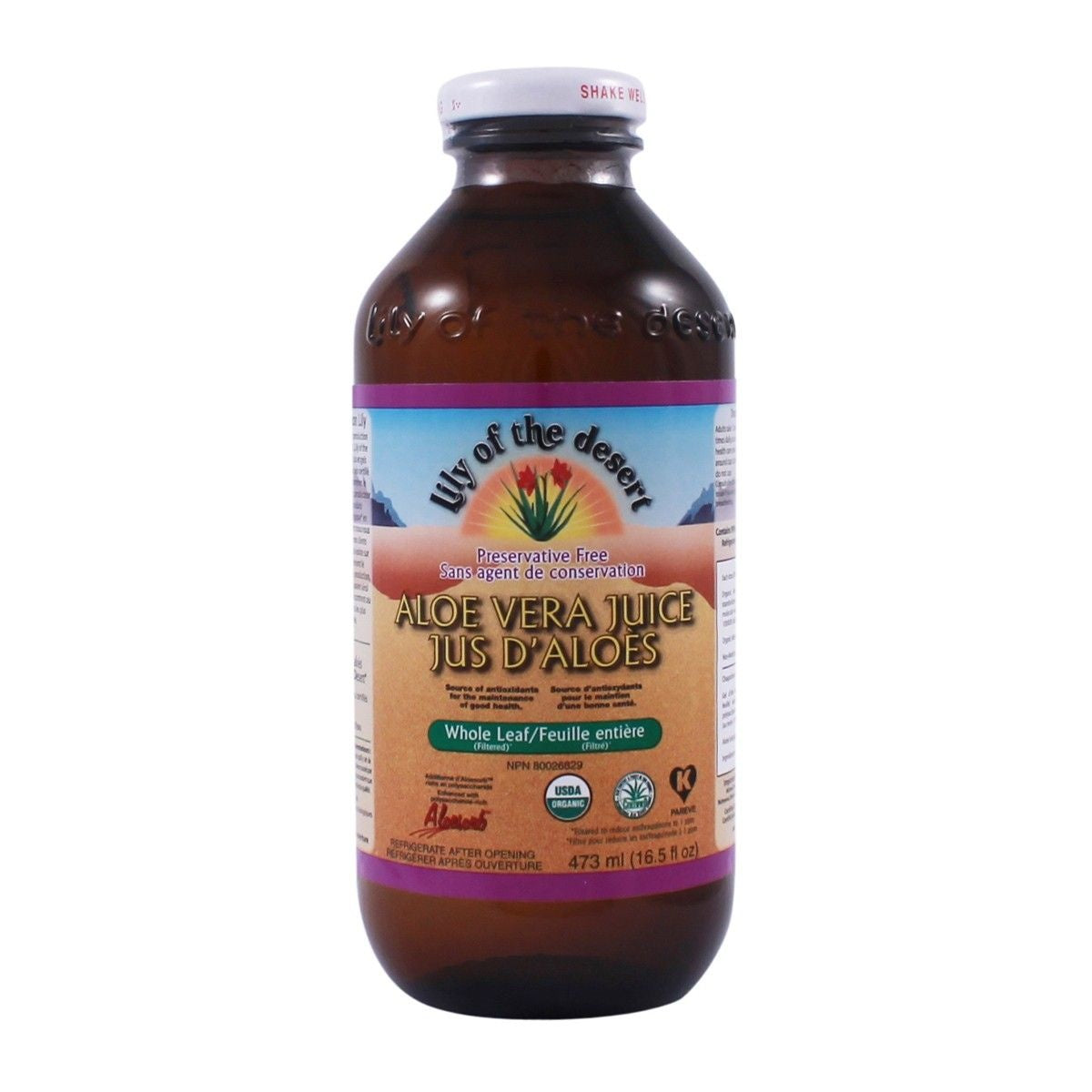 Lily Of The Desert Aloe Vera Juice Whole leaf 473ml