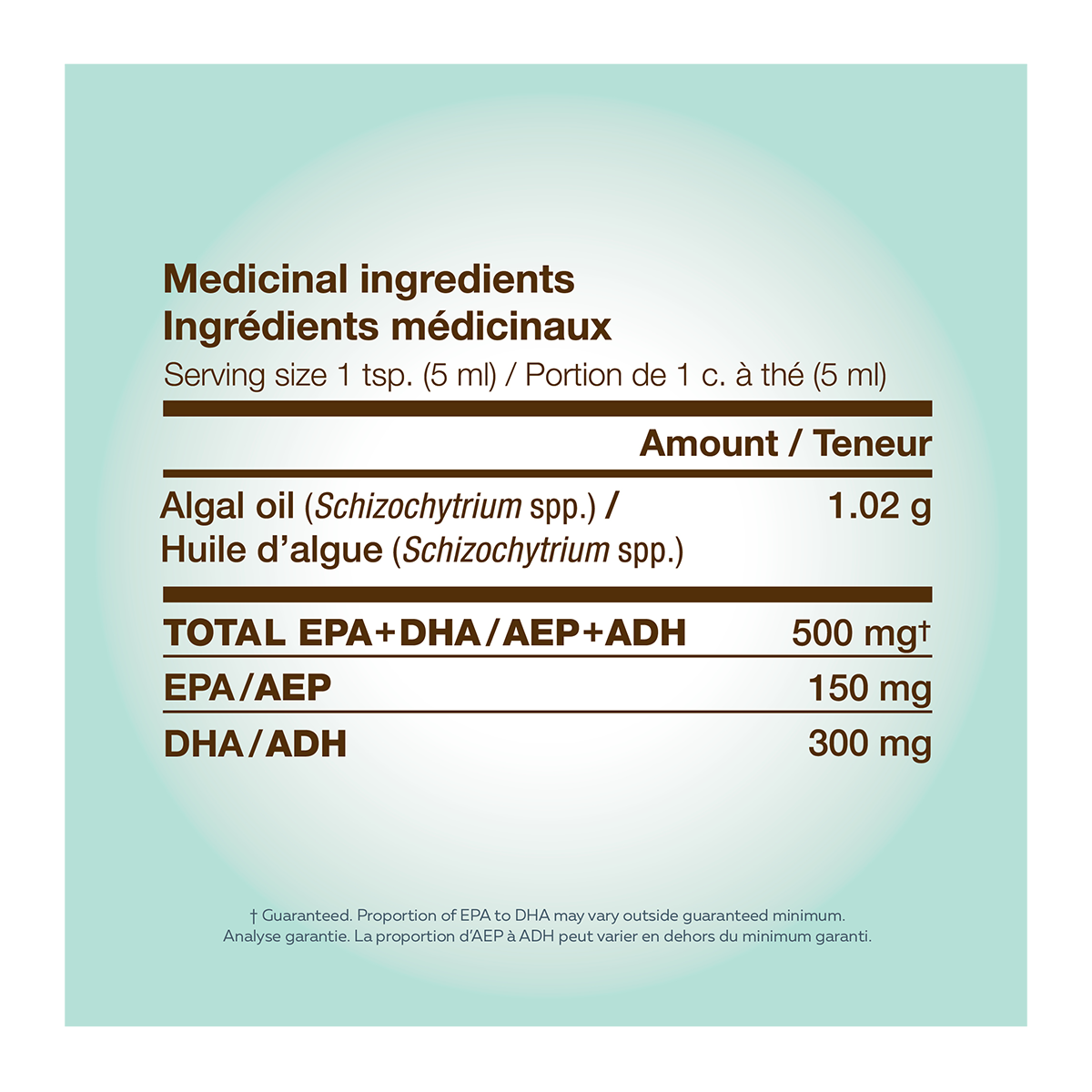 NutraVege Plant Based Omega 3 500mg 500ml