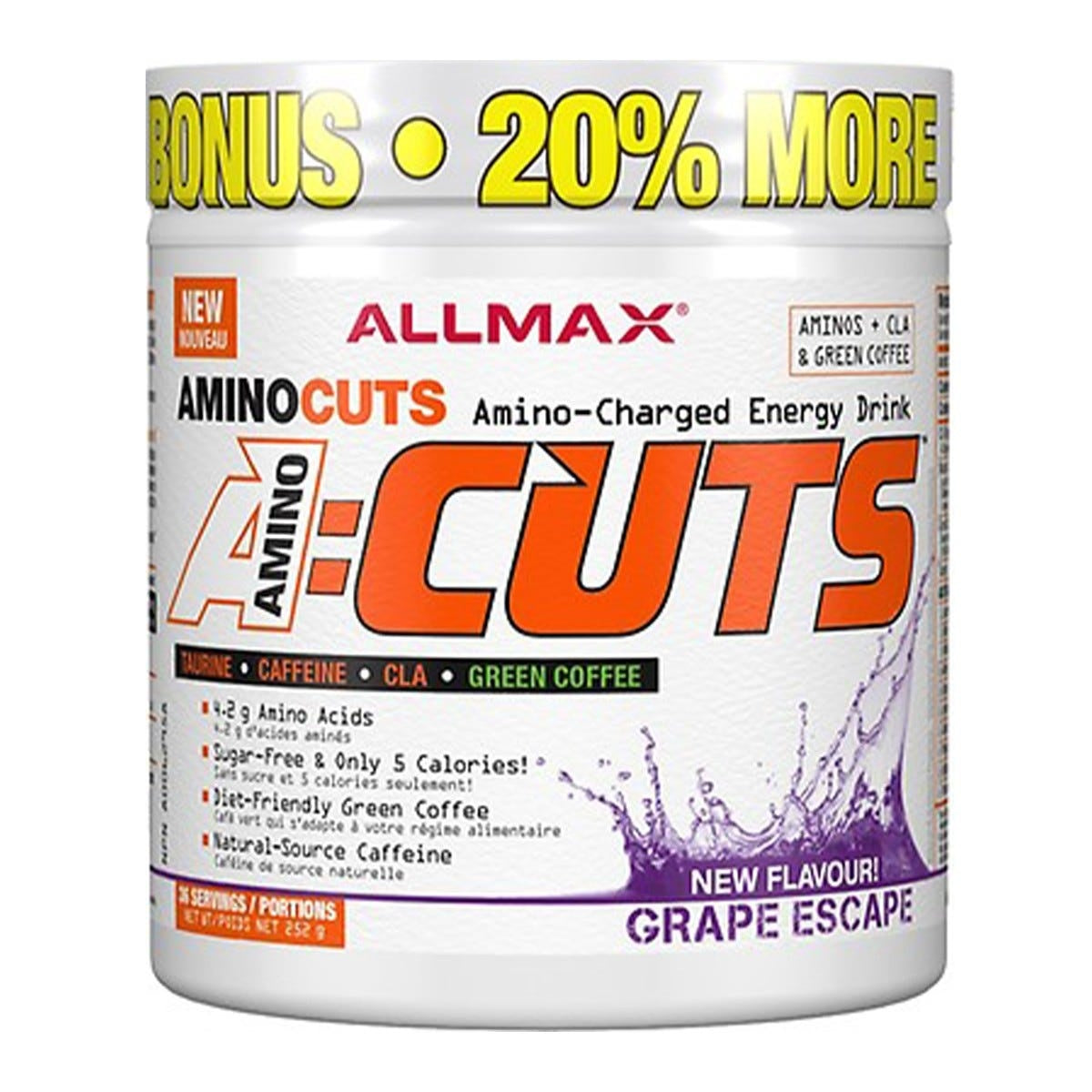 Allmax A Cuts Pre Workout Grape 252g