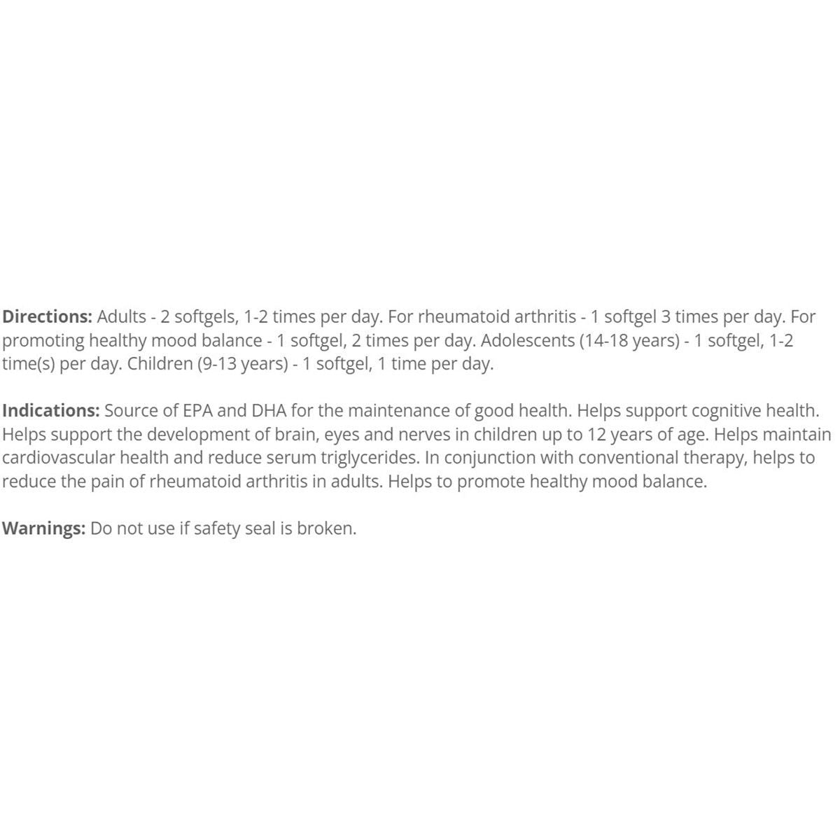 Cyto Matrix Peak EPA 180 soft gels