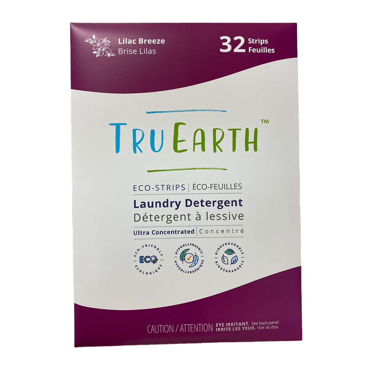 Tru Earth Eco-strips Laundry Detergent - Lilac Breeze 32 Loads