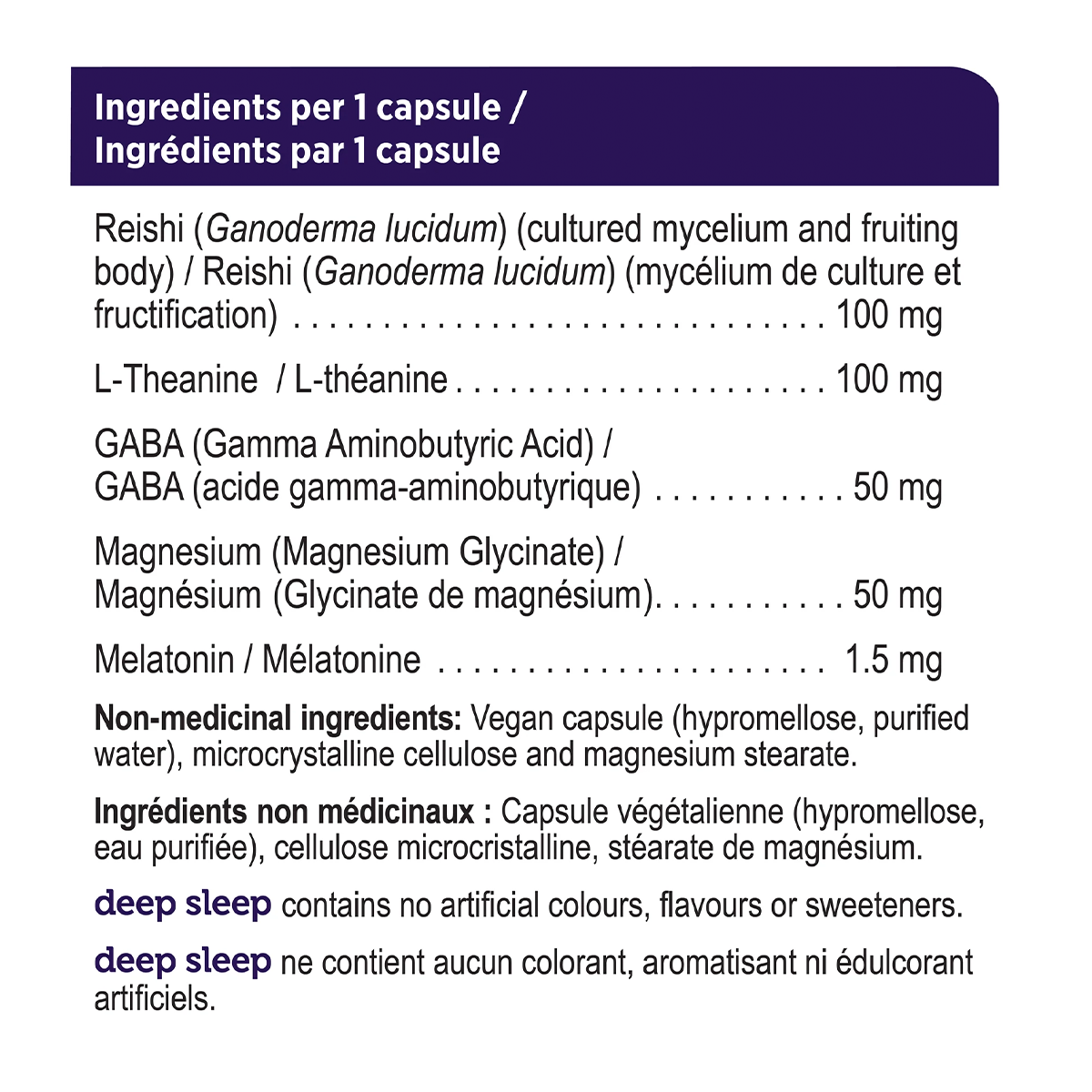Deep Sleep with Organic Reishi 60 caps