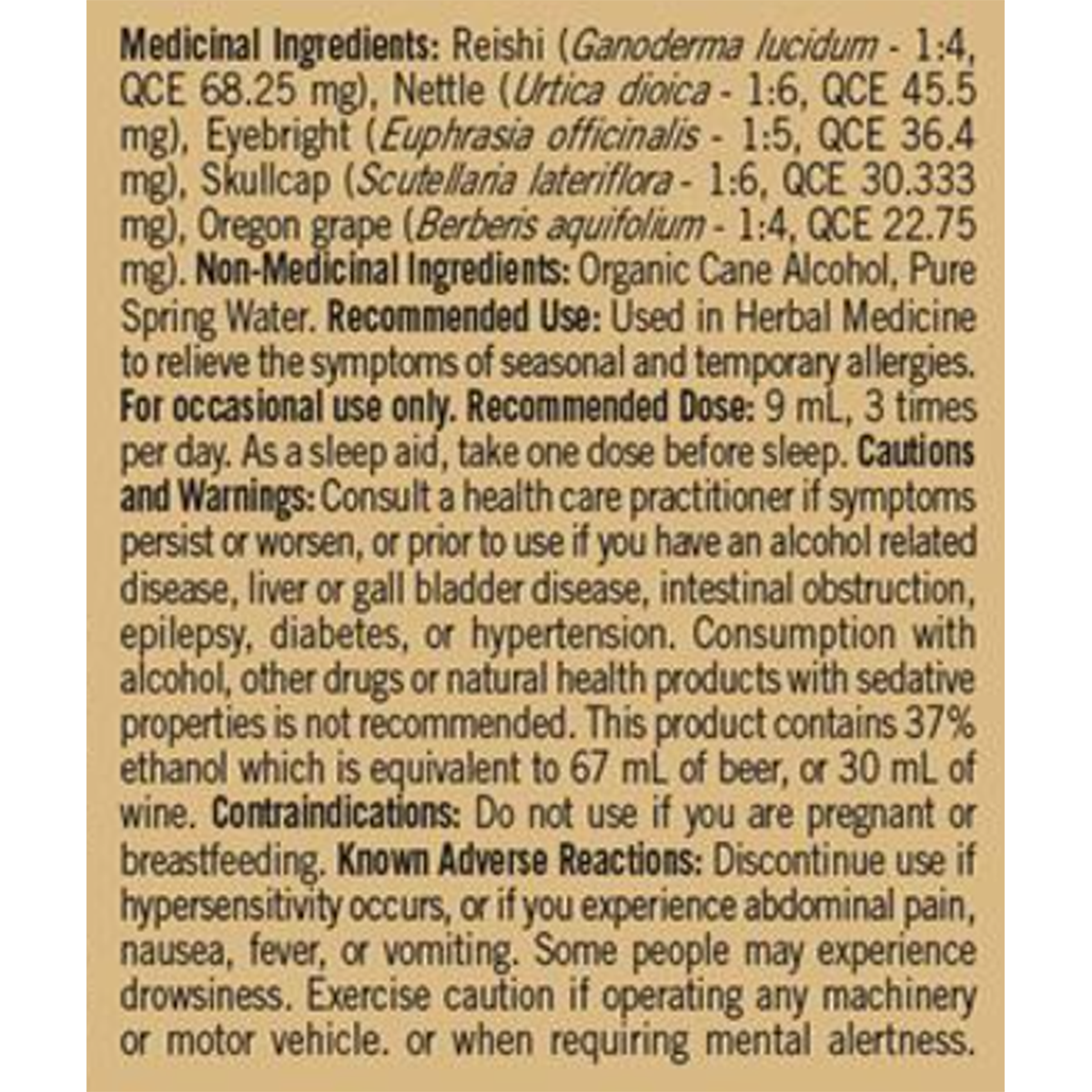 Harmonic Arts Allergy Ease