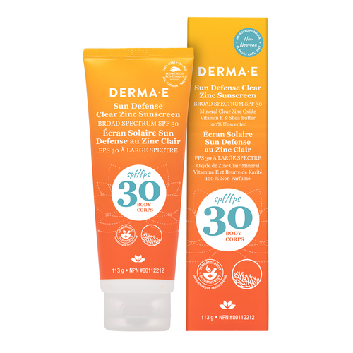 Derma E Clear Zinc Body Sunscreen SPF 30 113g