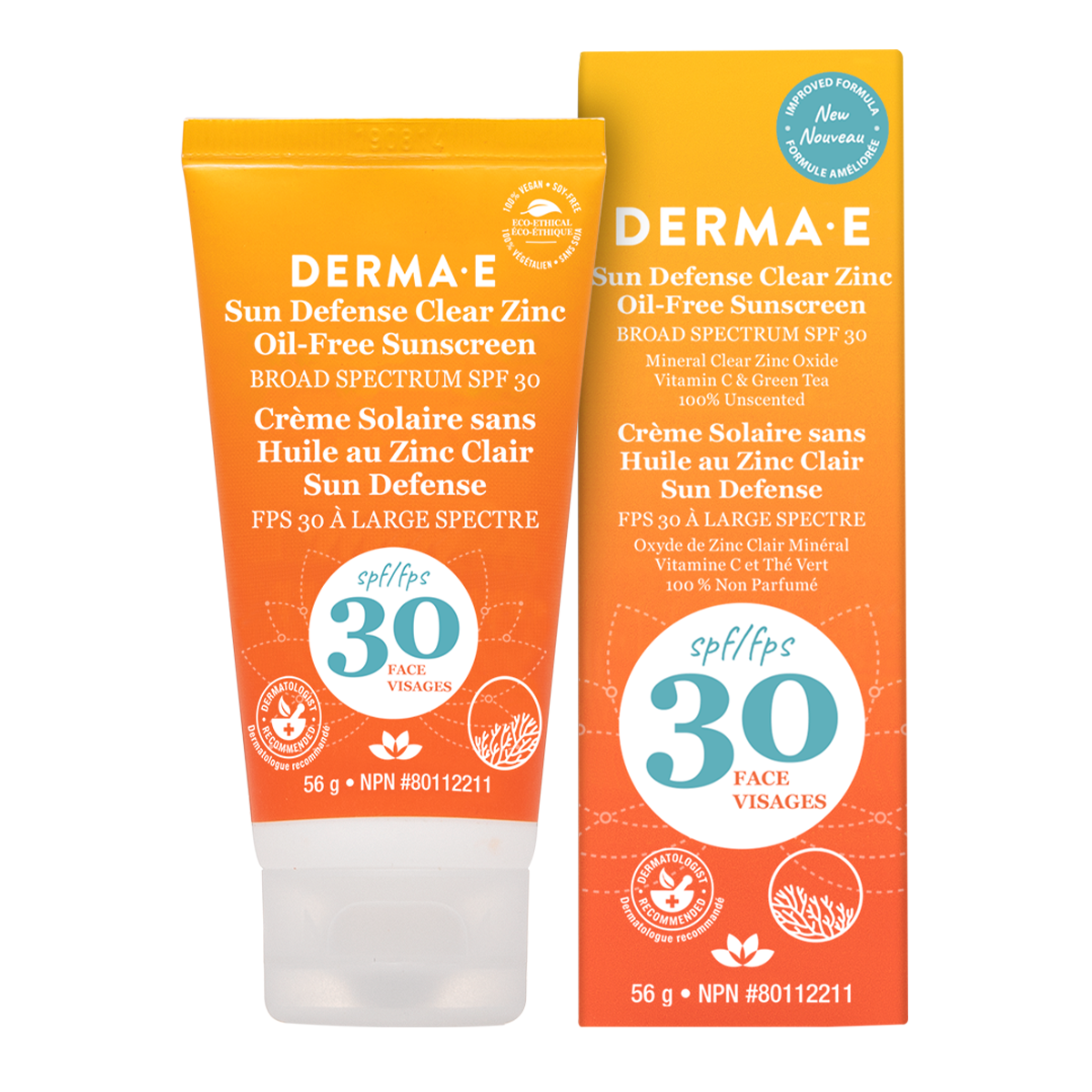 Derma E Clear Zinc Face Sunscreen SPF 30 56g